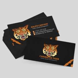 Business Card Caribbean Tiger Thumbnail